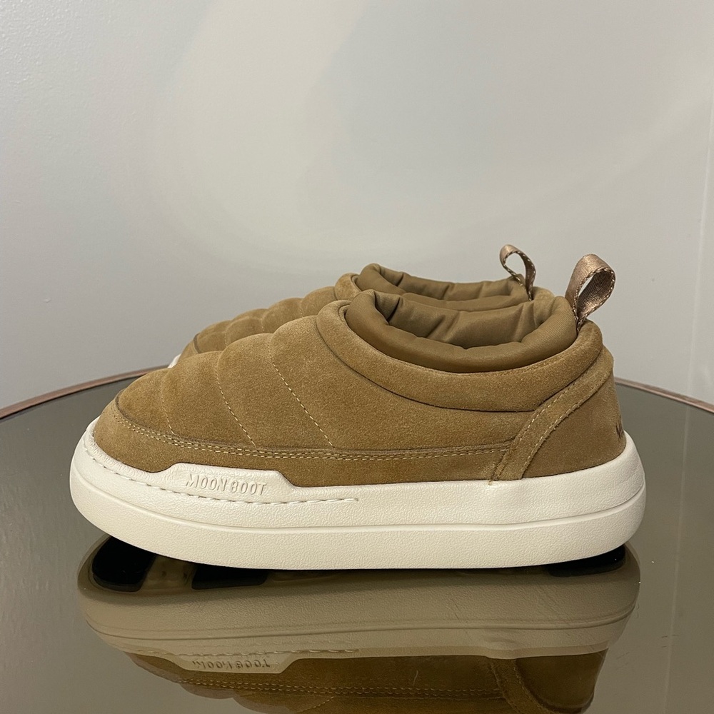 Moon Boot PARK SOFT BROWN SUEDE SNEAKERS Sz 6.5‎